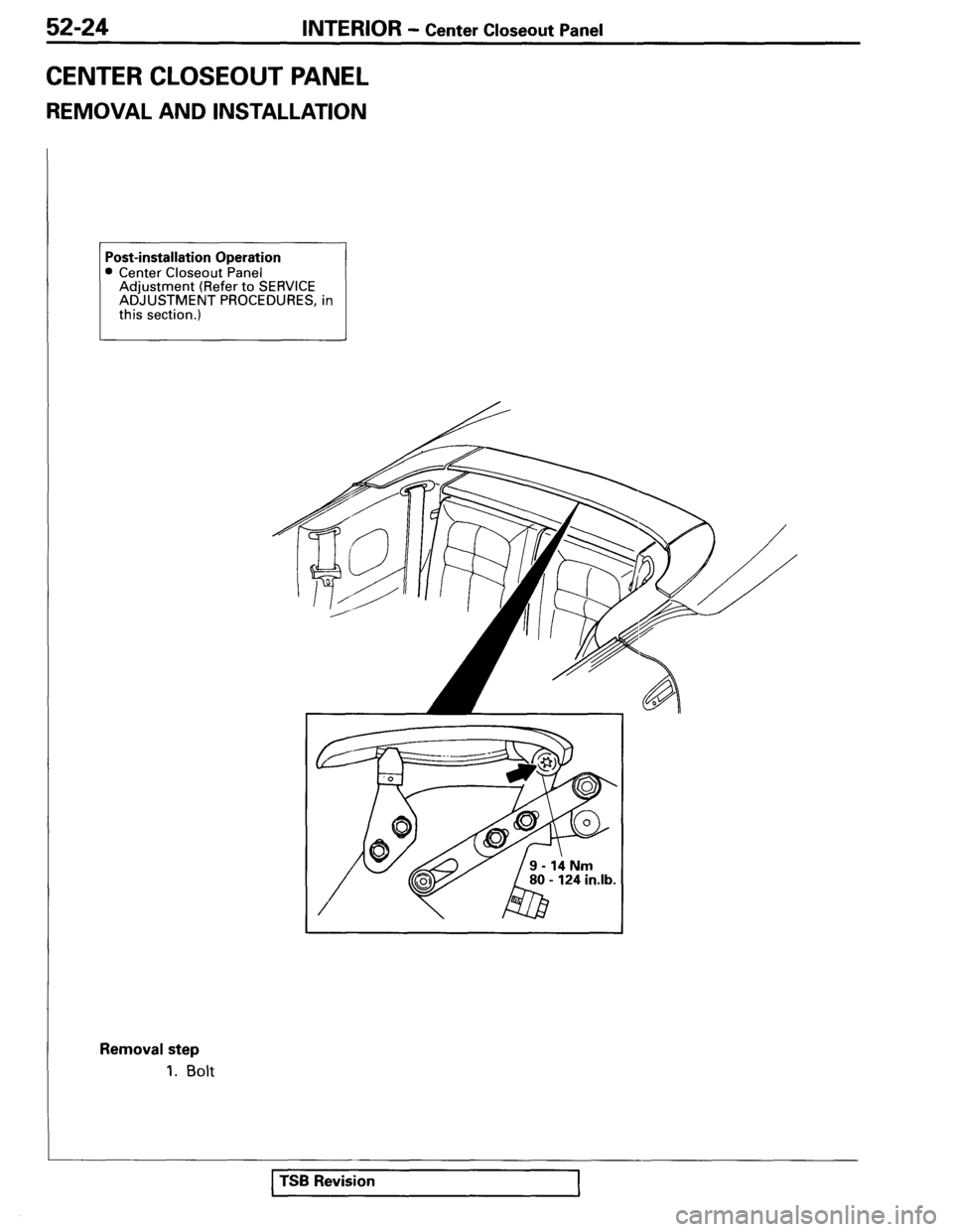 MITSUBISHI SPYDER 1995  Service Manual Supplement 