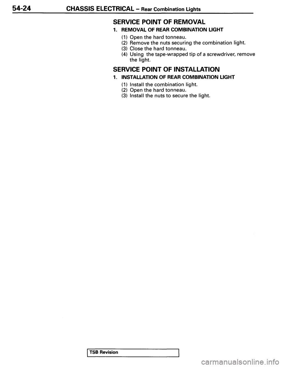 MITSUBISHI SPYDER 1995  Service Manual Supplement 