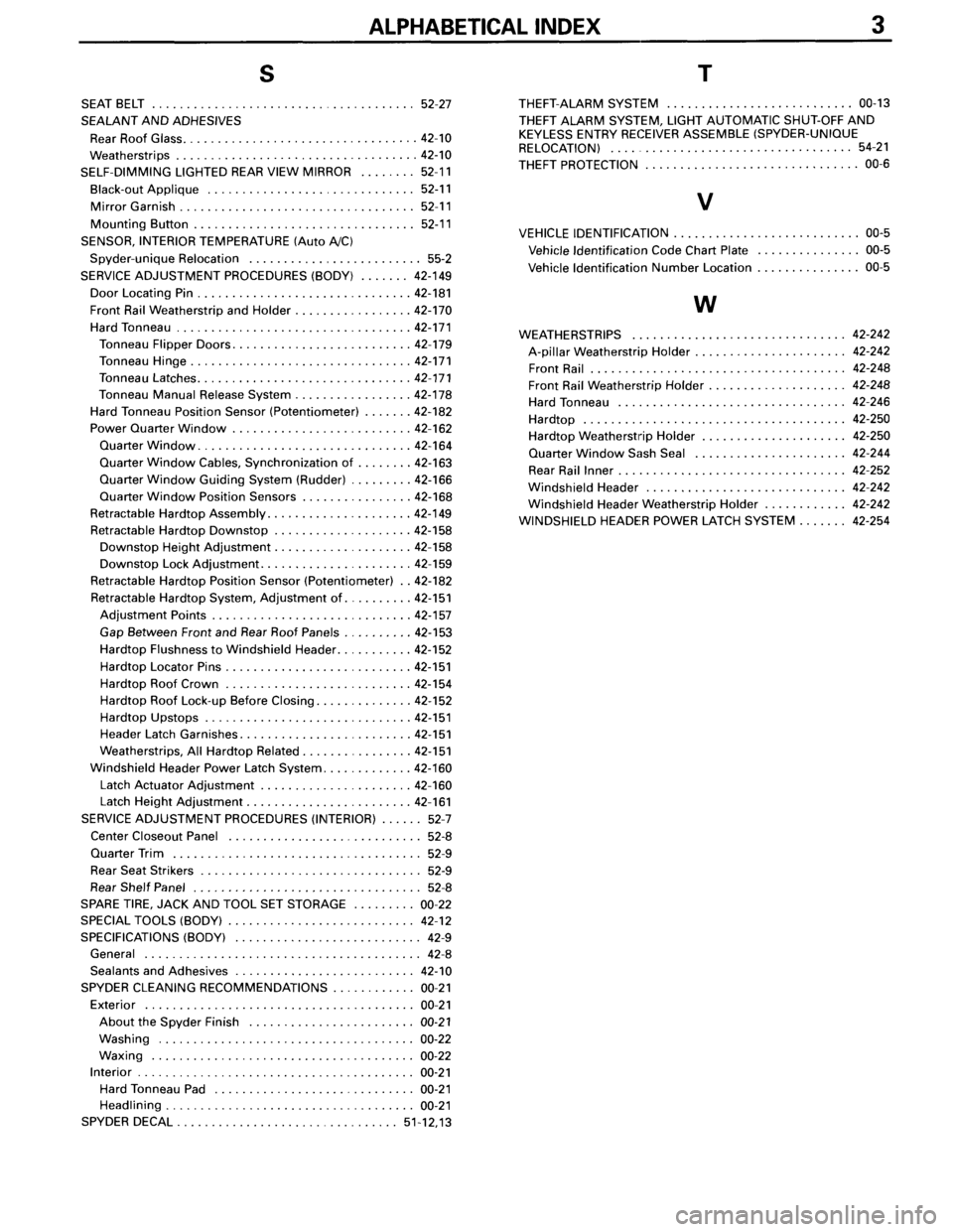 MITSUBISHI SPYDER 1995  Service Manual Supplement 