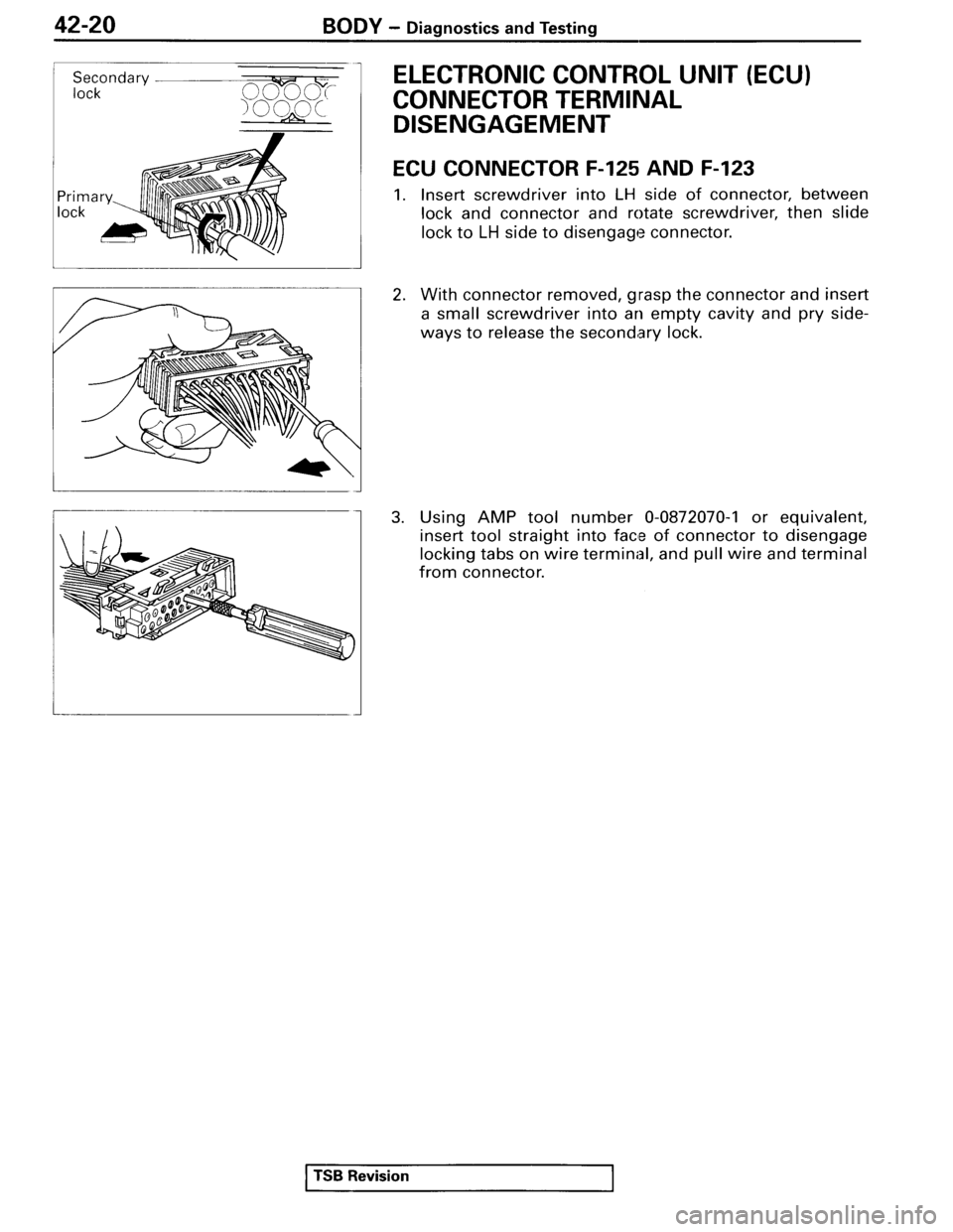 MITSUBISHI SPYDER 1995  Service Manual Supplement 