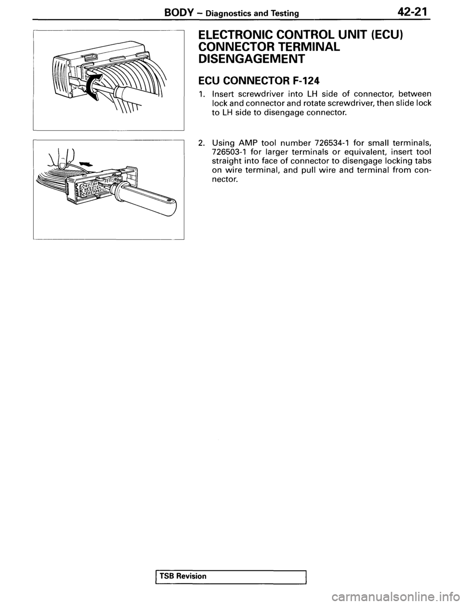 MITSUBISHI SPYDER 1995  Service Manual Supplement 