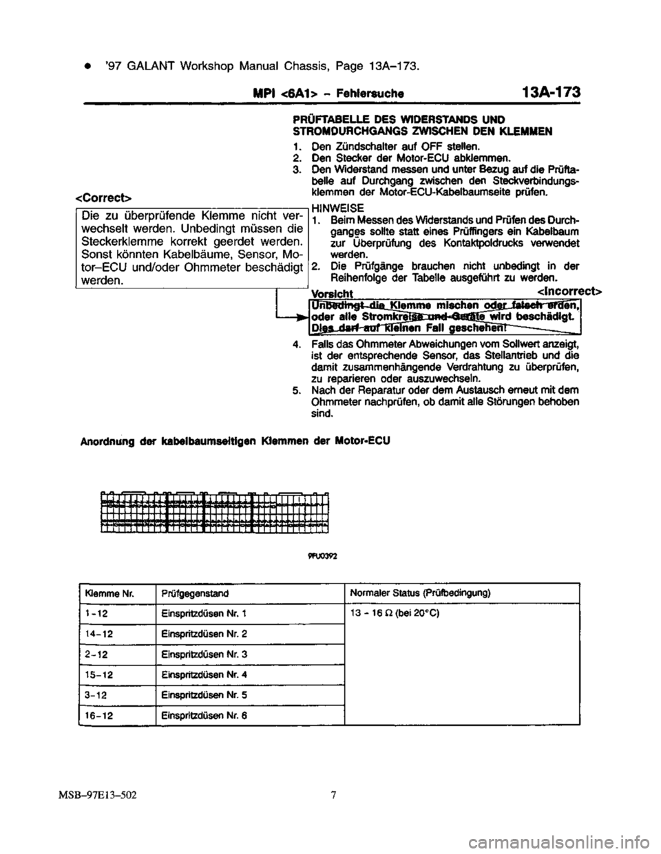 MITSUBISHI TRITON 1997  Workshop Manual 