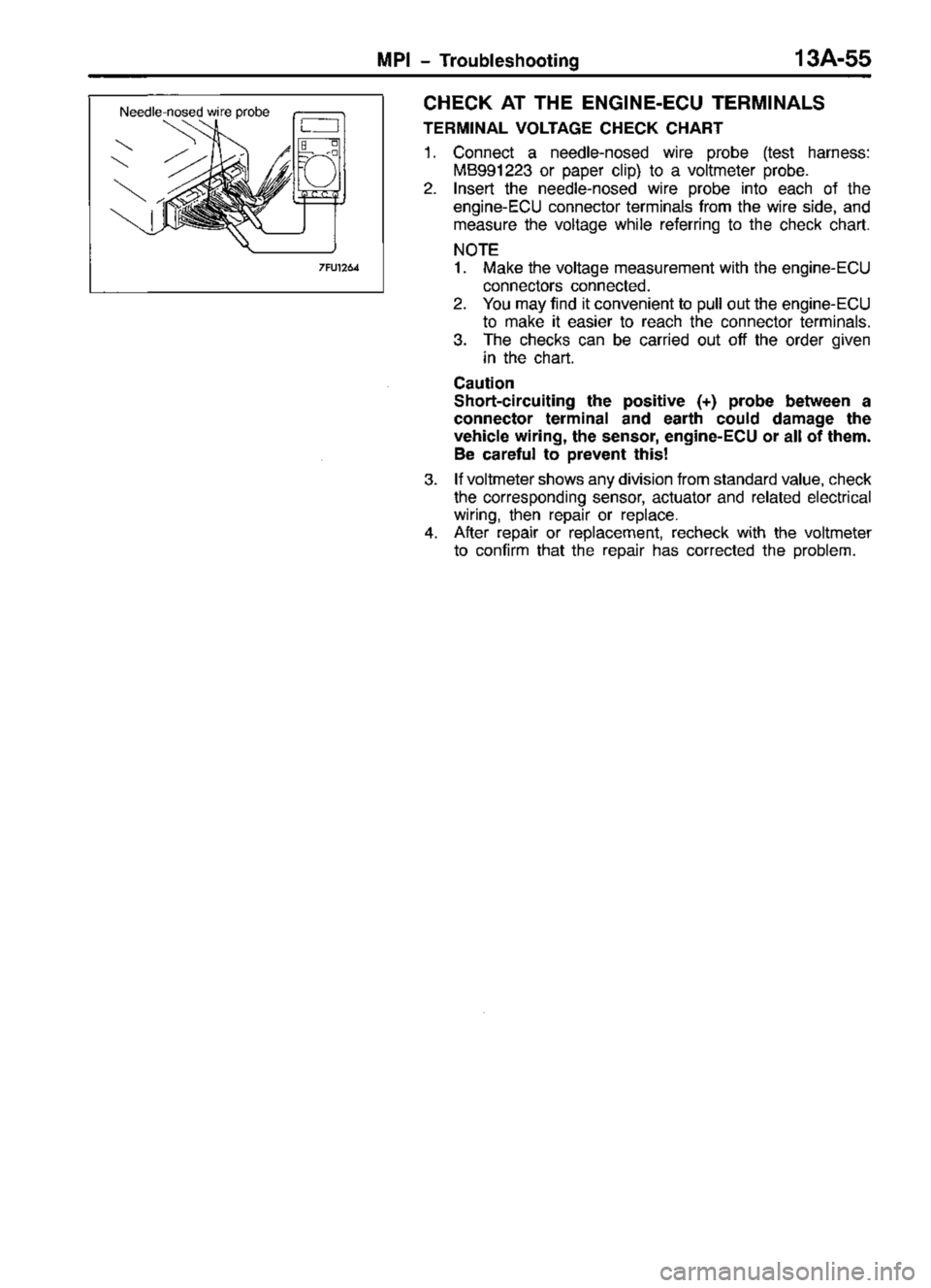 MITSUBISHI TRITON 1997  Workshop Manual 