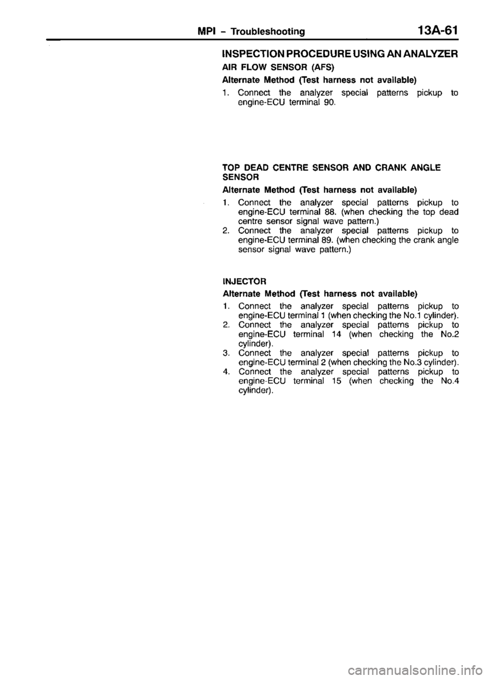 MITSUBISHI TRITON 1997  Workshop Manual 
