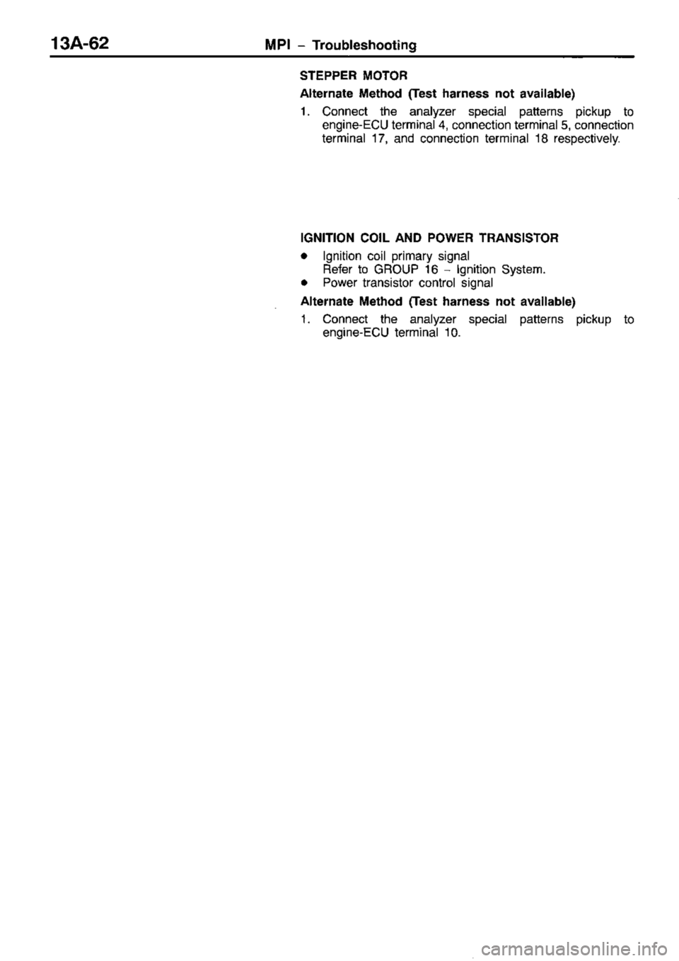 MITSUBISHI TRITON 1997  Workshop Manual 
