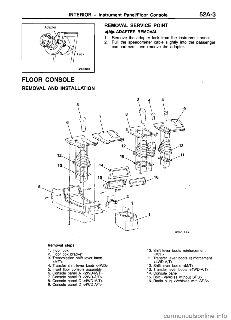MITSUBISHI TRITON 1997  Workshop Manual 