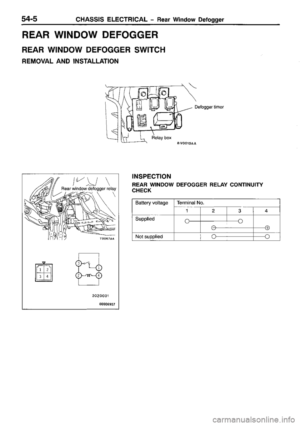 MITSUBISHI TRITON 1997  Workshop Manual 
