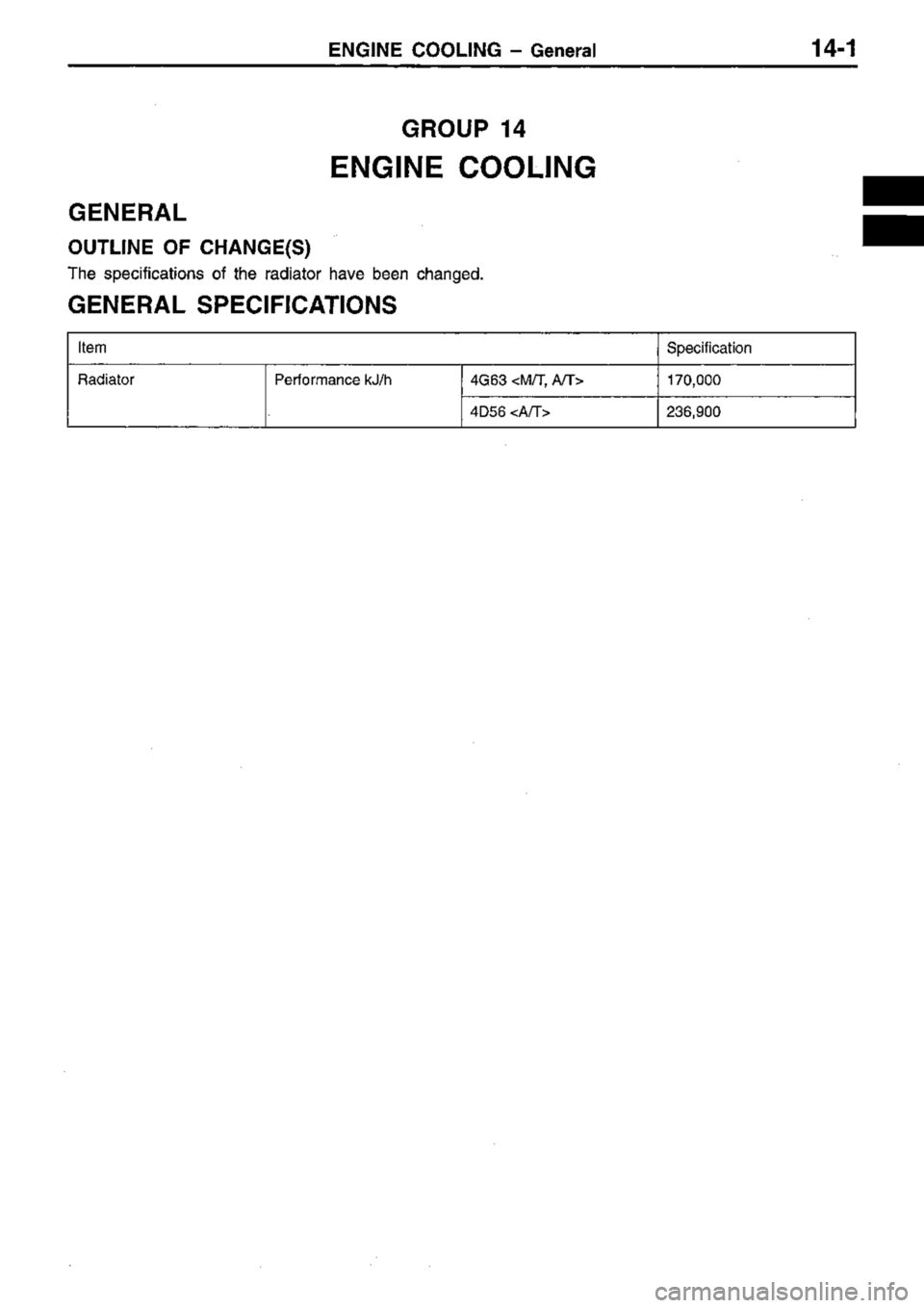 MITSUBISHI TRITON 1997  Workshop Manual 