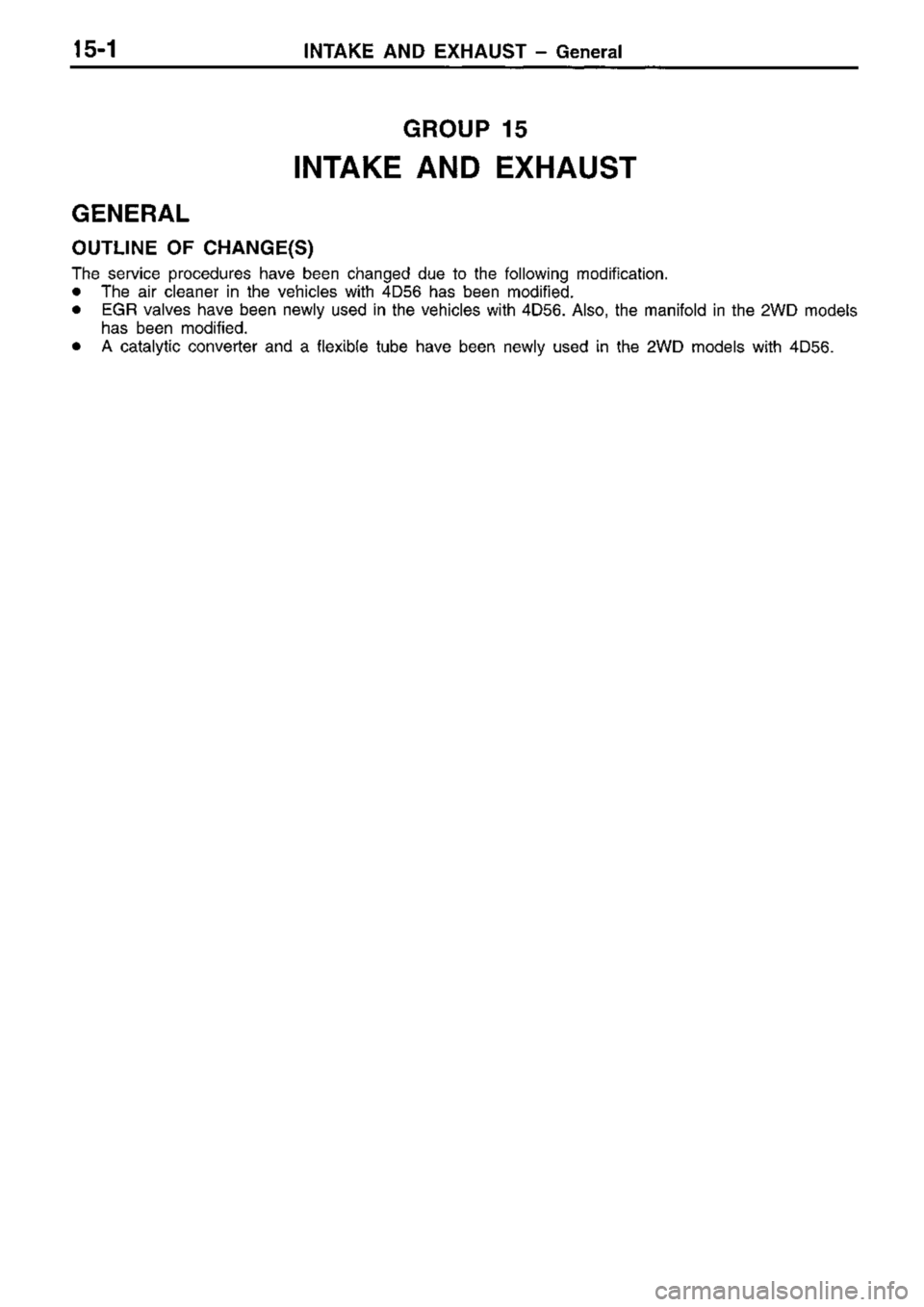 MITSUBISHI TRITON 1997  Workshop Manual 