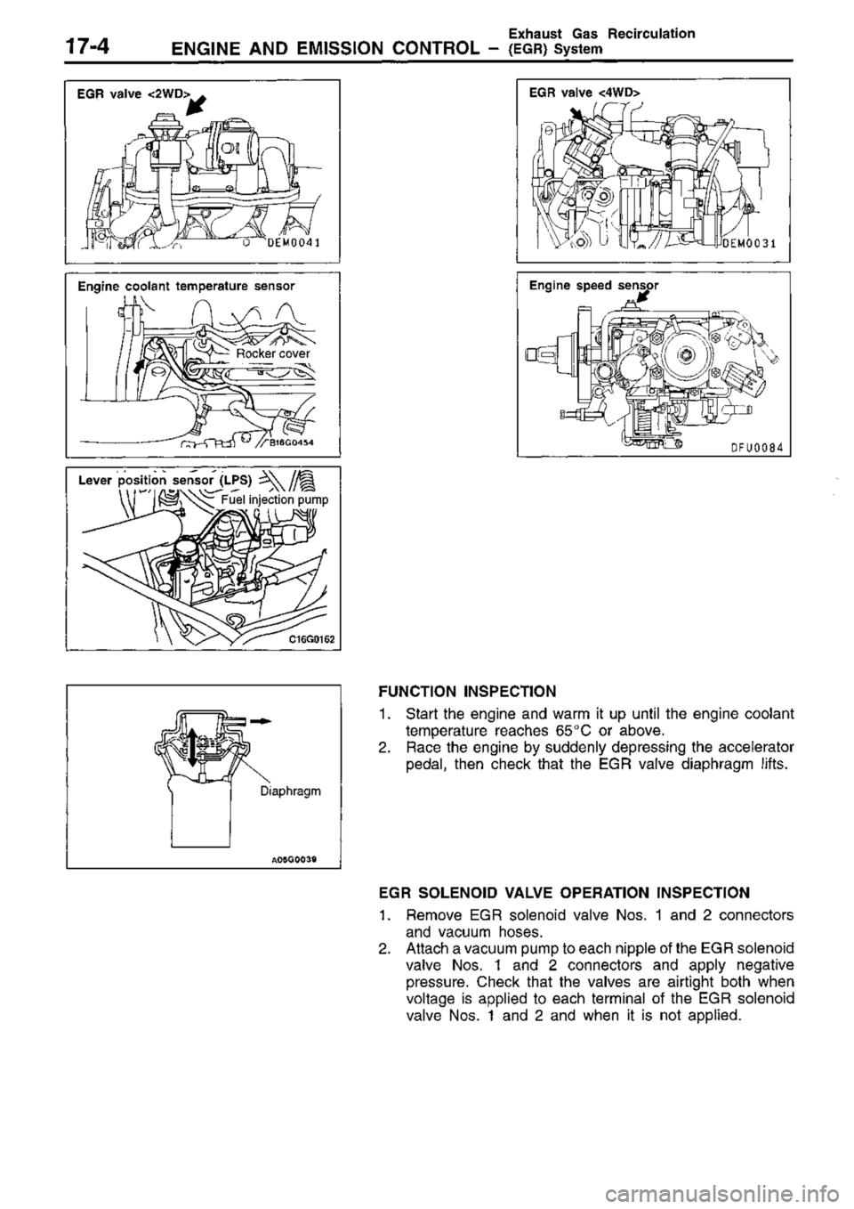 MITSUBISHI TRITON 1997  Workshop Manual 