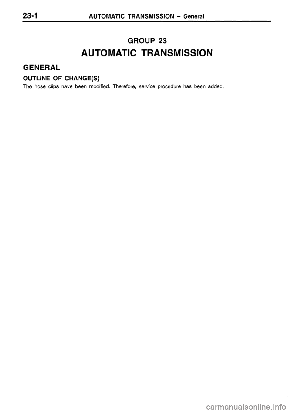 MITSUBISHI TRITON 1997  Workshop Manual 