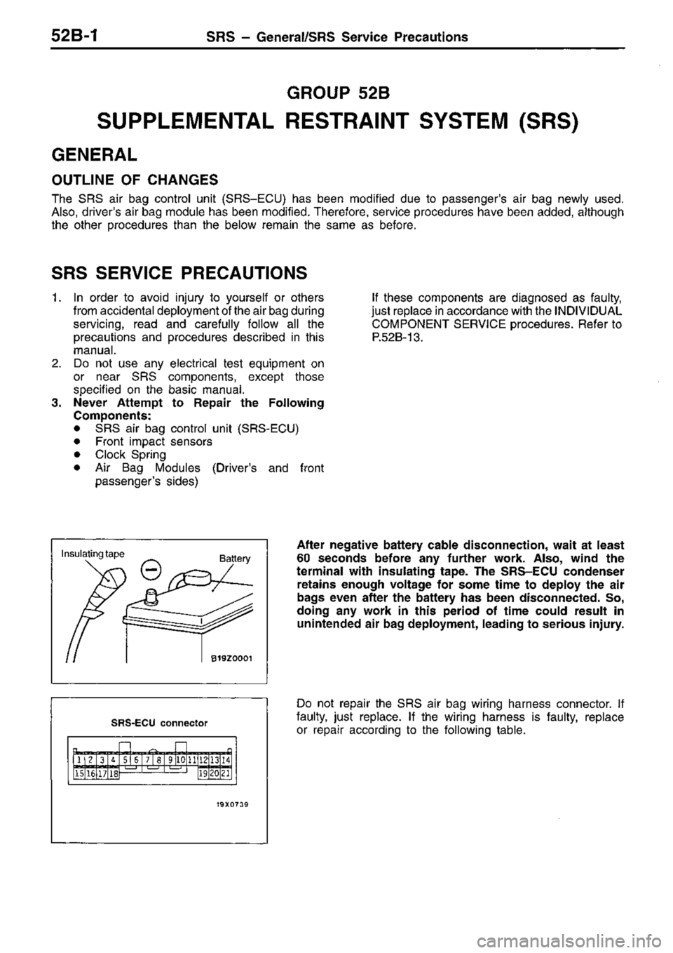 MITSUBISHI TRITON 1997  Workshop Manual 