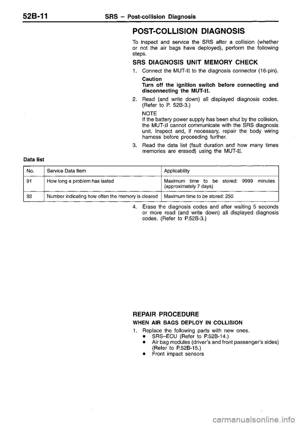 MITSUBISHI TRITON 1997  Workshop Manual 