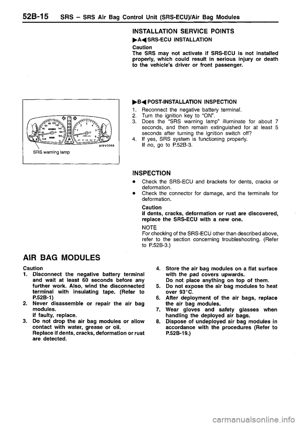 MITSUBISHI TRITON 1997  Workshop Manual 