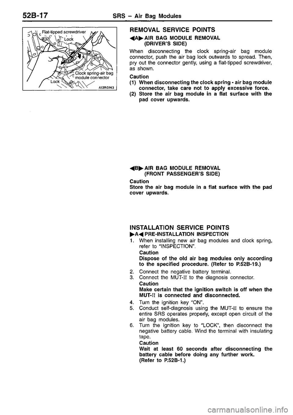 MITSUBISHI TRITON 1997  Workshop Manual 