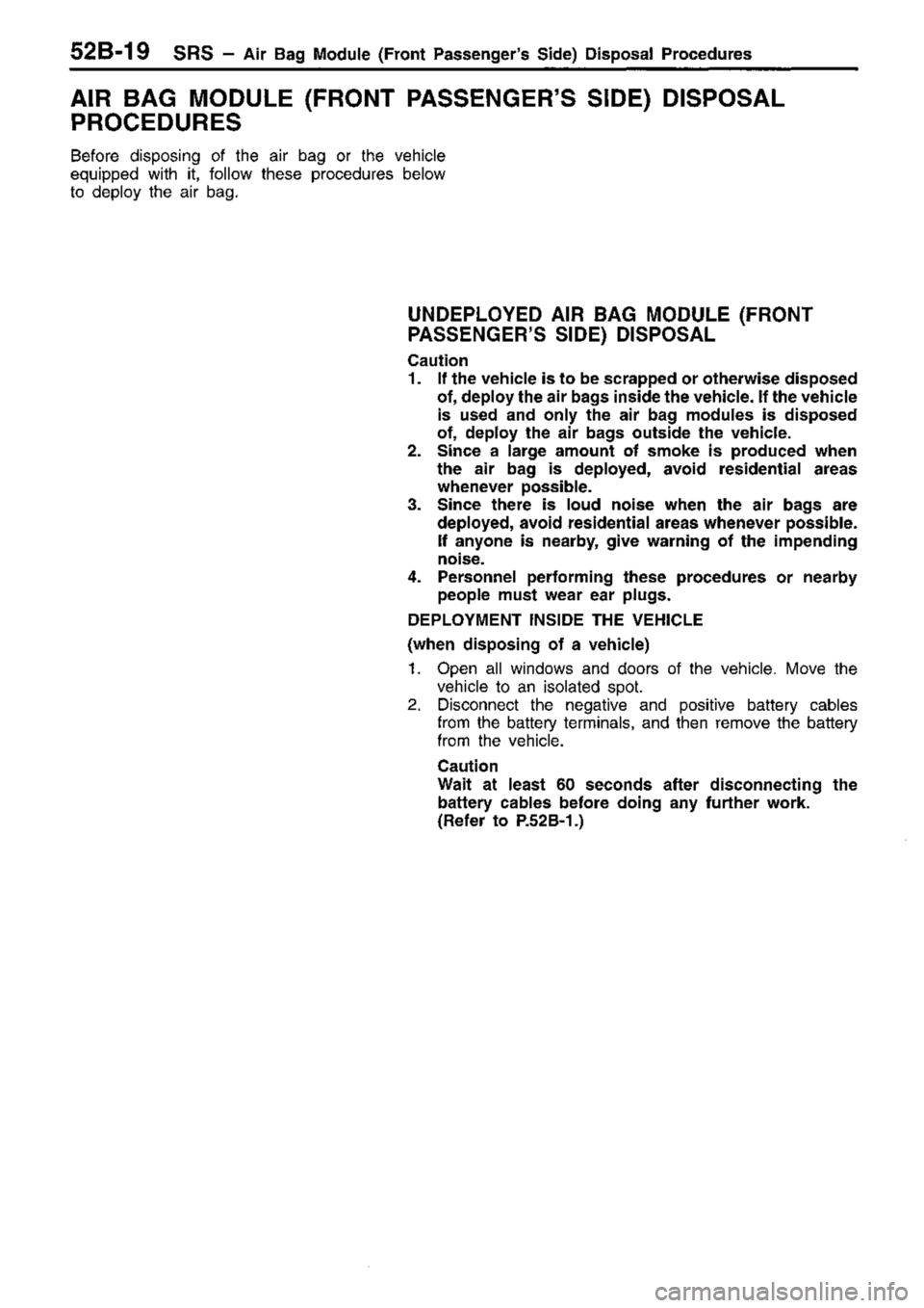 MITSUBISHI TRITON 1997  Workshop Manual 