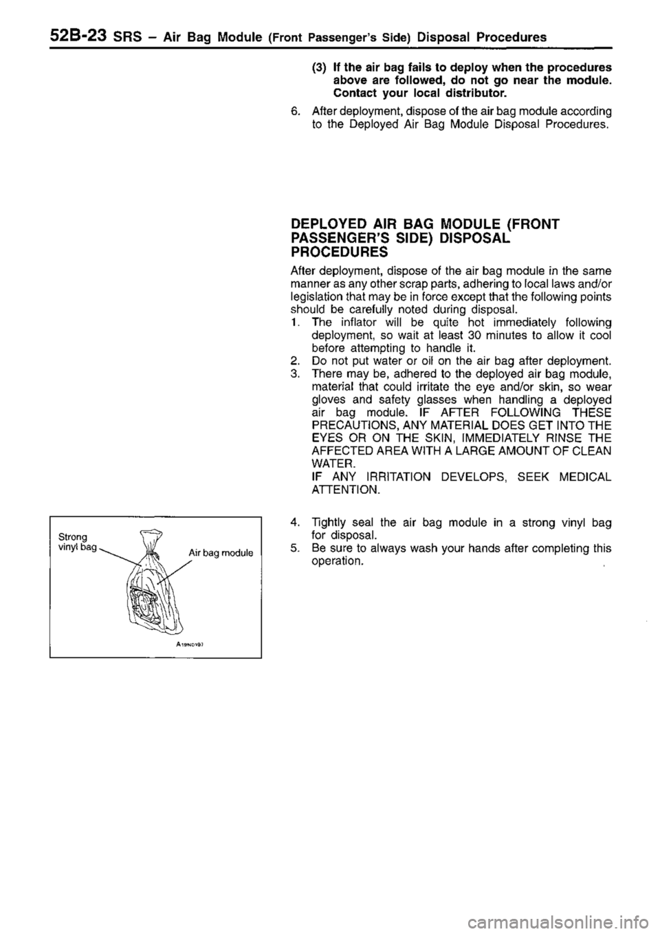 MITSUBISHI TRITON 1997  Workshop Manual 