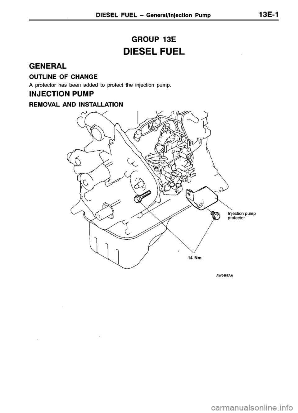 MITSUBISHI TRITON 1997  Workshop Manual 