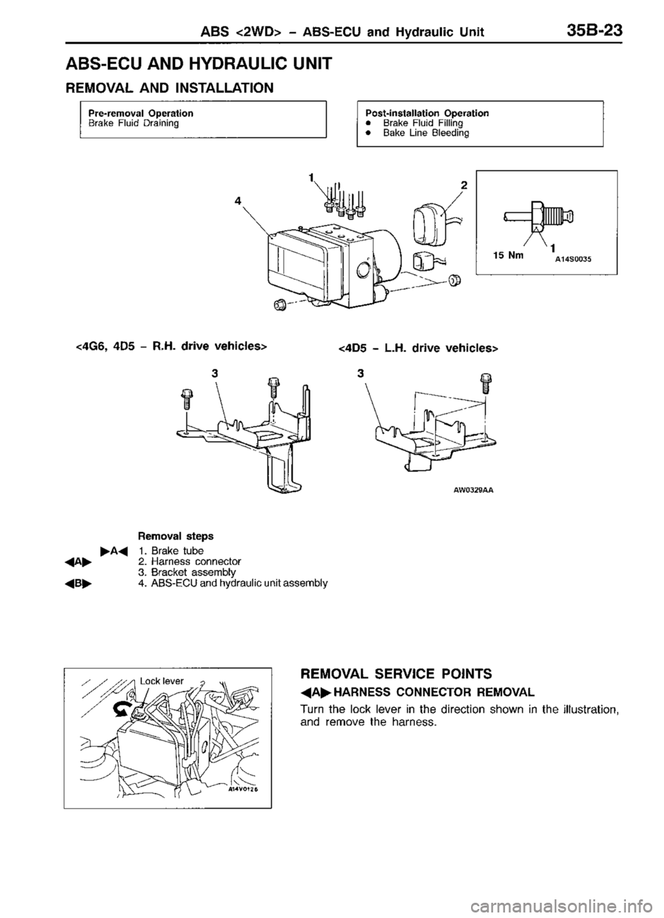 MITSUBISHI TRITON 1997  Workshop Manual 
