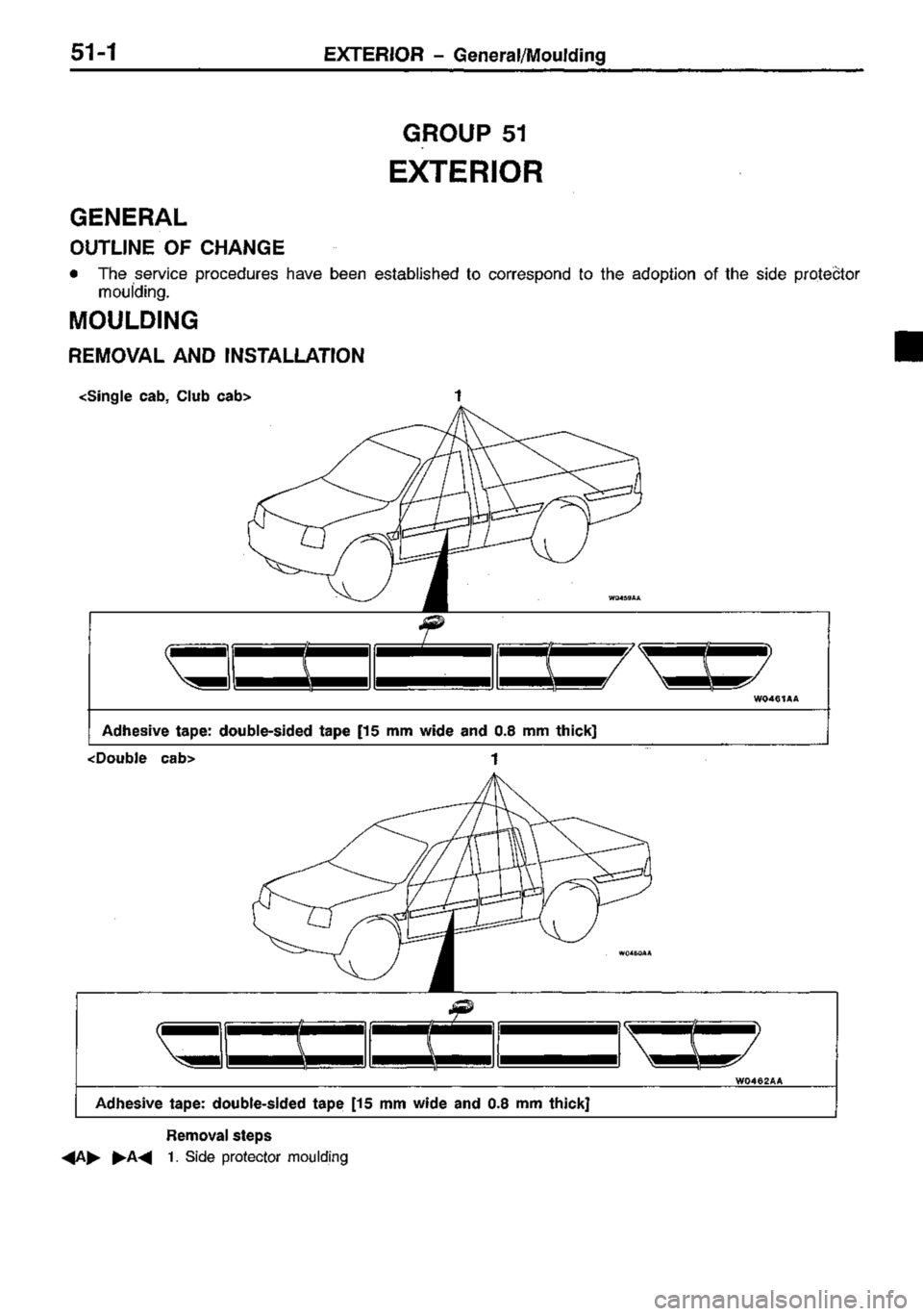 MITSUBISHI TRITON 1997  Workshop Manual 