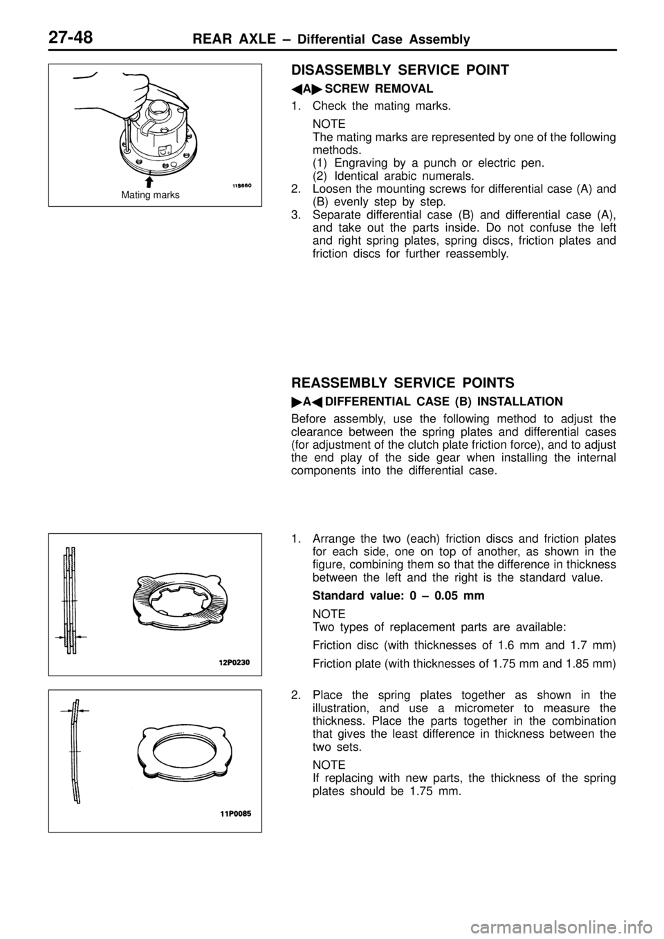 MITSUBISHI TRITON 1997  Workshop Manual 