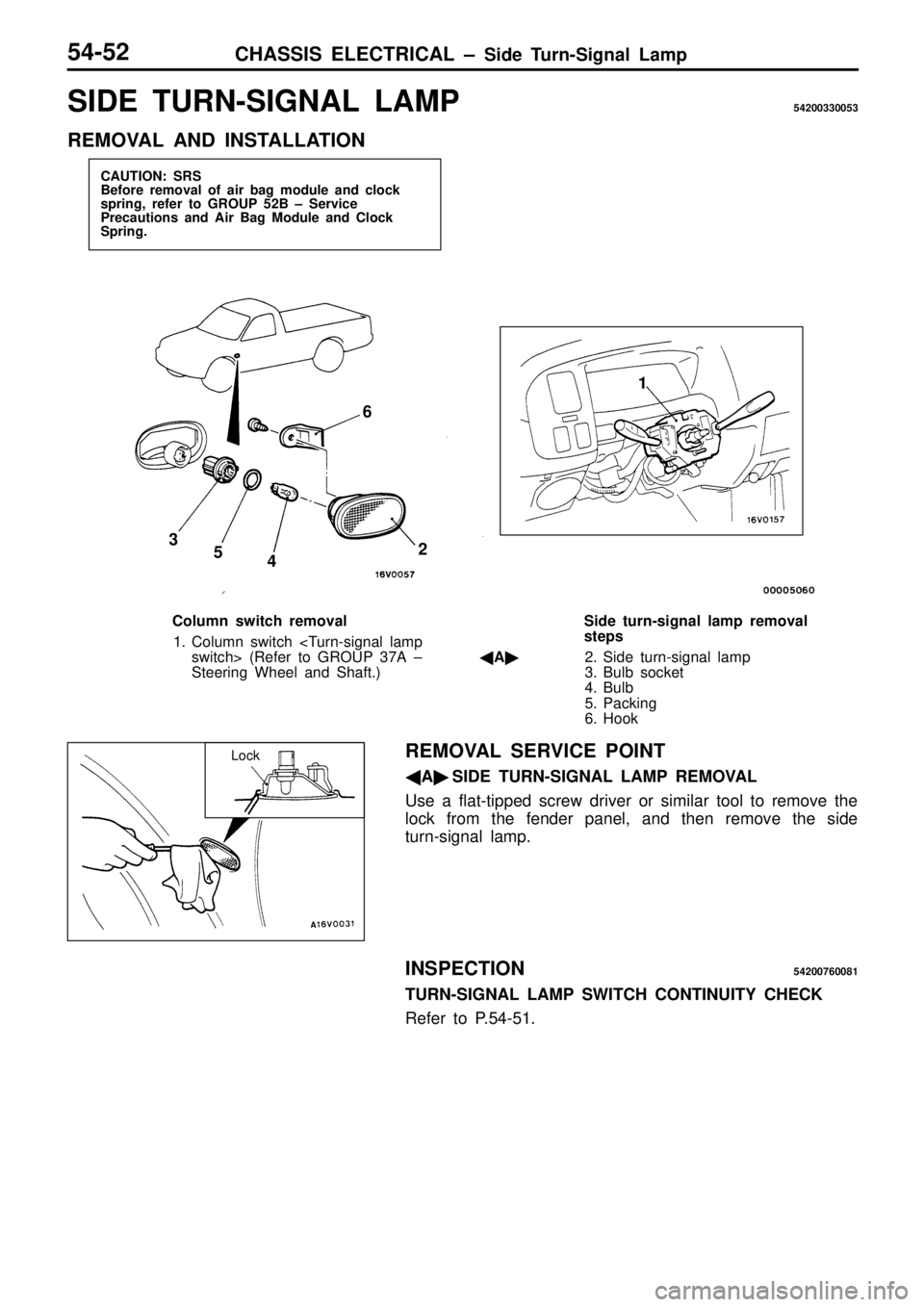 MITSUBISHI TRITON 1997  Workshop Manual 