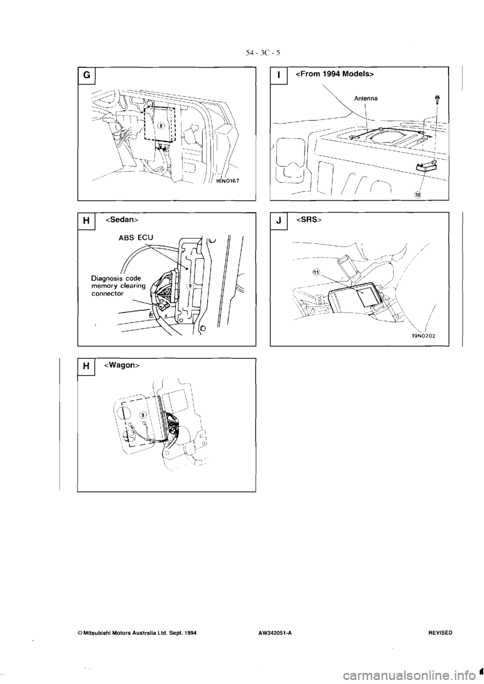 MITSUBISHI VERADA 1995  Workshop Manual 