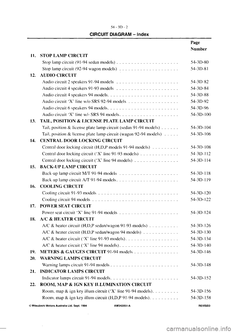MITSUBISHI VERADA 1995  Workshop Manual 