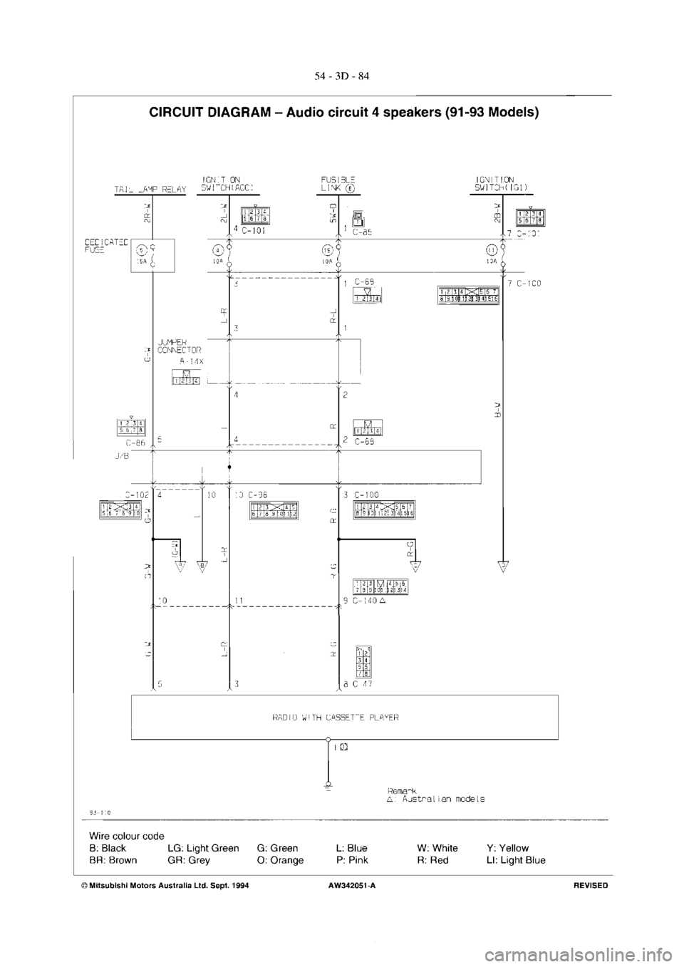 MITSUBISHI VERADA 1995  Workshop Manual 