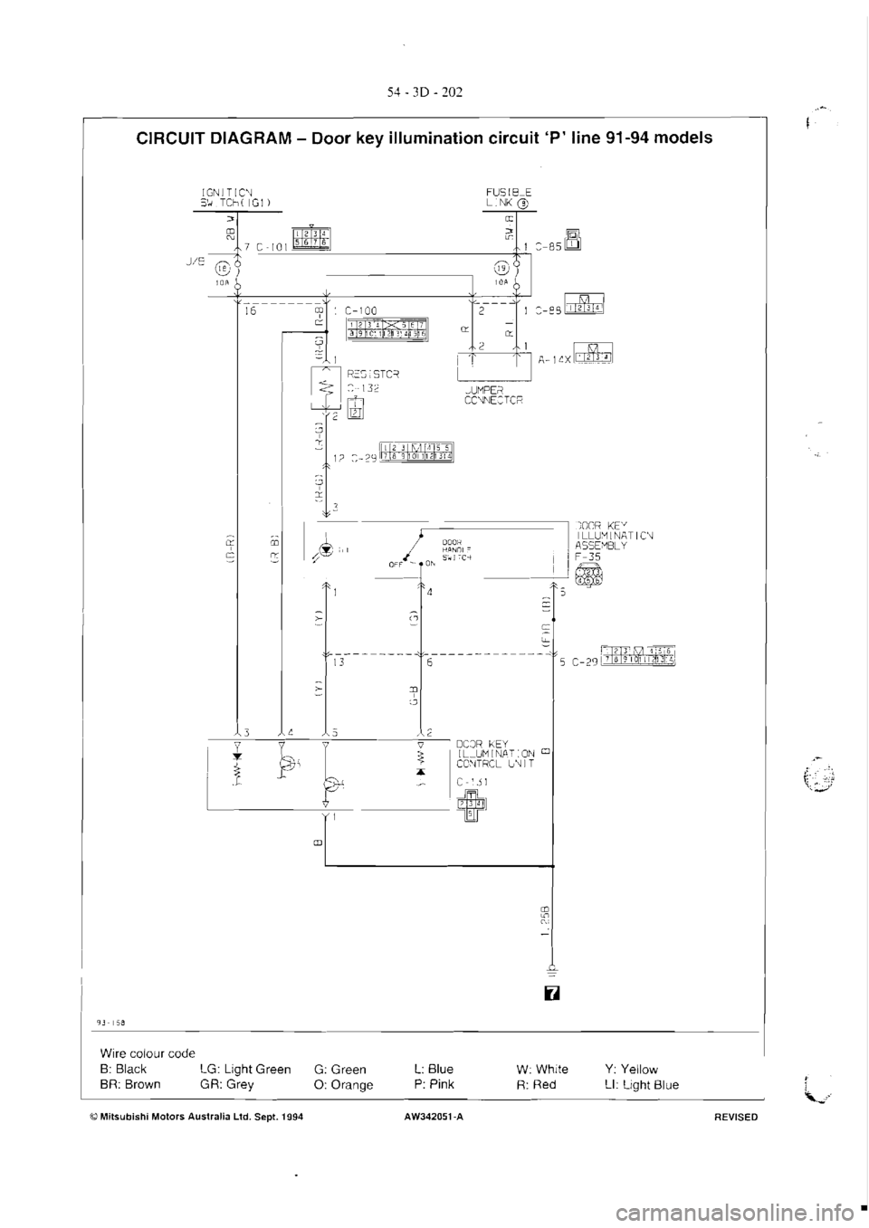 MITSUBISHI VERADA 1995  Workshop Manual 