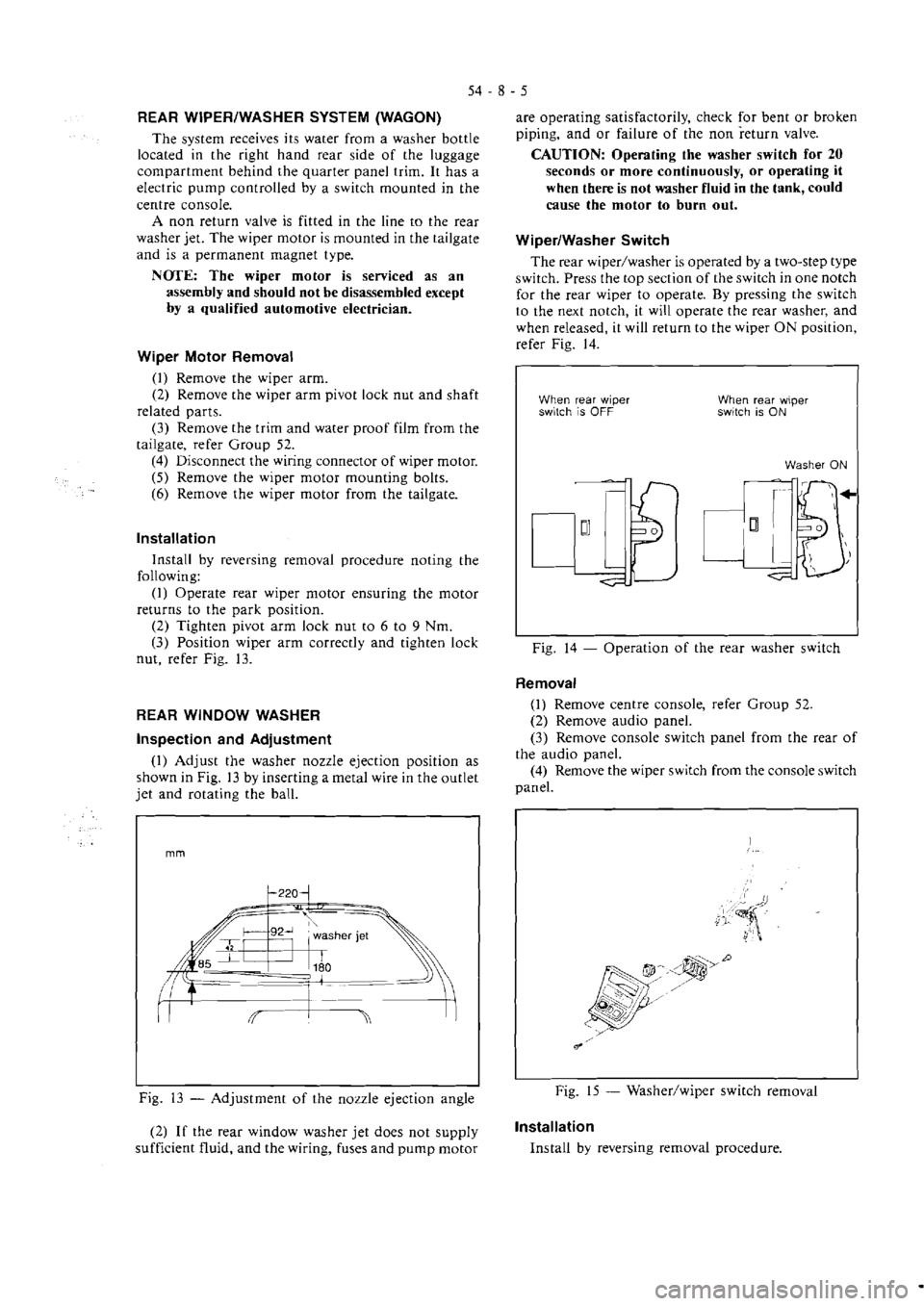 MITSUBISHI VERADA 1995  Workshop Manual 