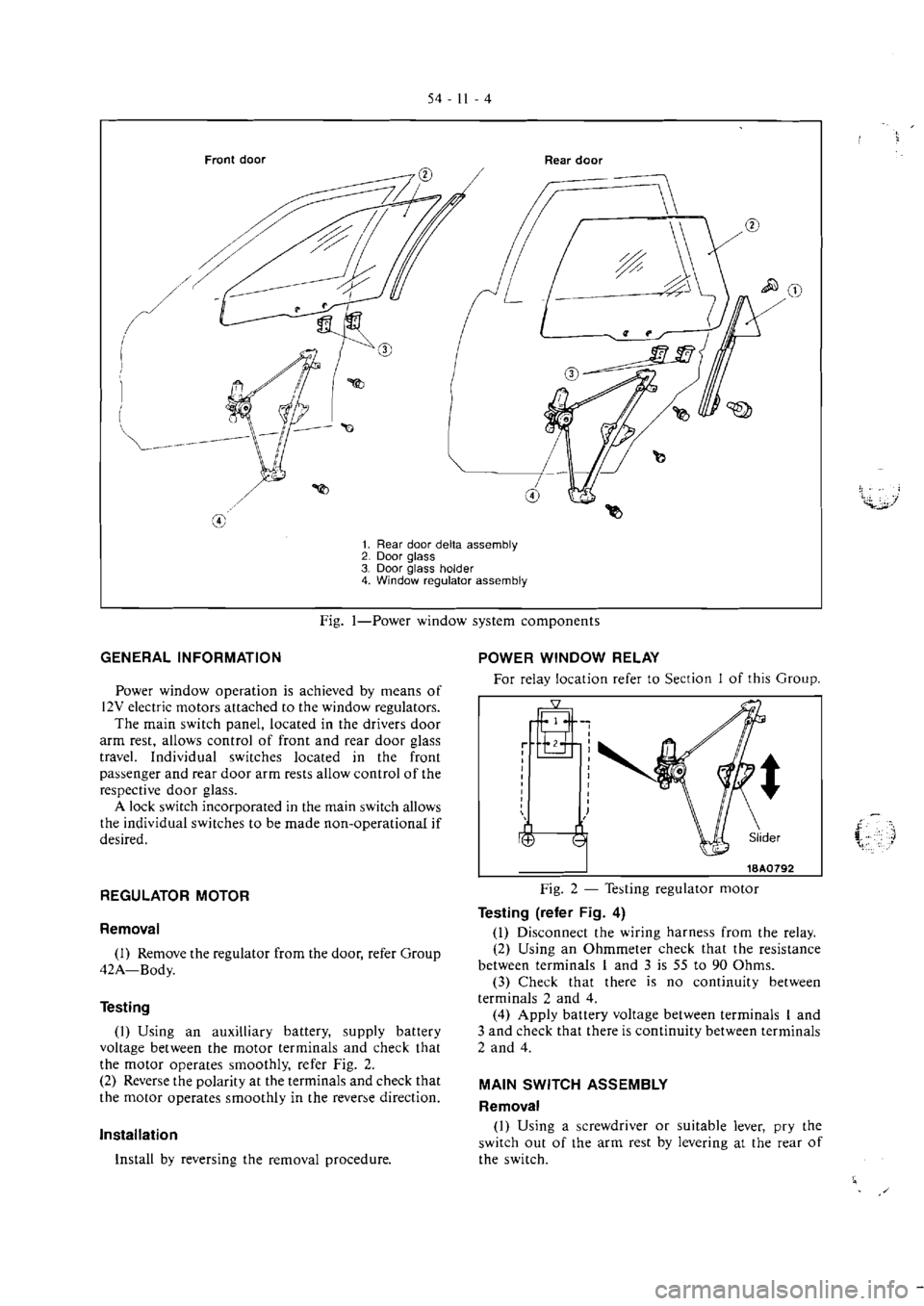 MITSUBISHI VERADA 1995  Workshop Manual 