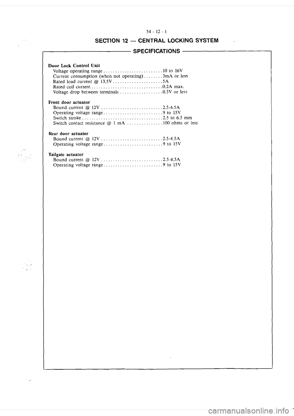 MITSUBISHI VERADA 1995  Workshop Manual 