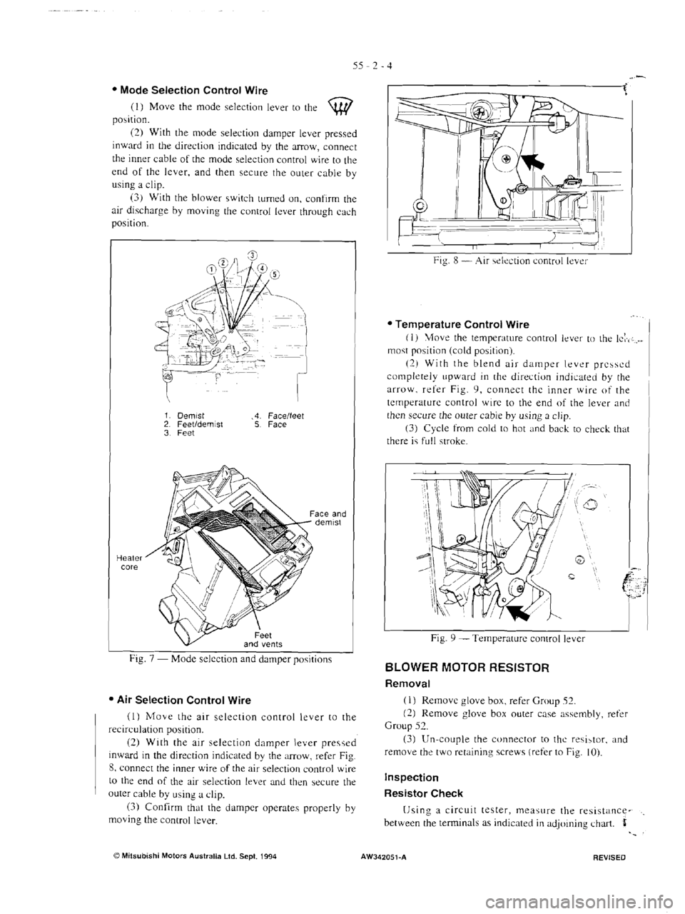 MITSUBISHI VERADA 1995  Workshop Manual 