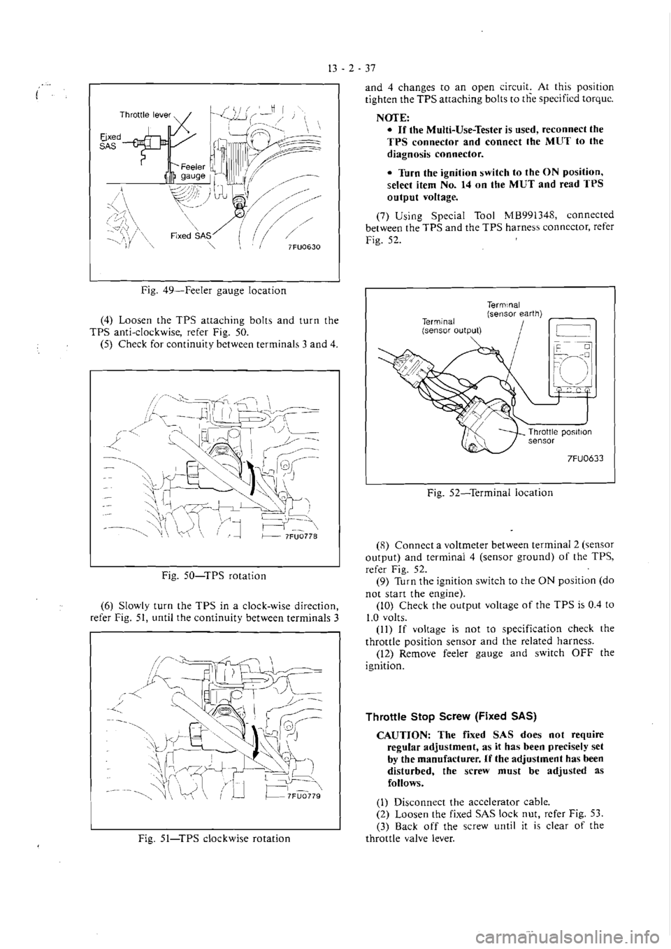 MITSUBISHI VERADA 1995  Workshop Manual 