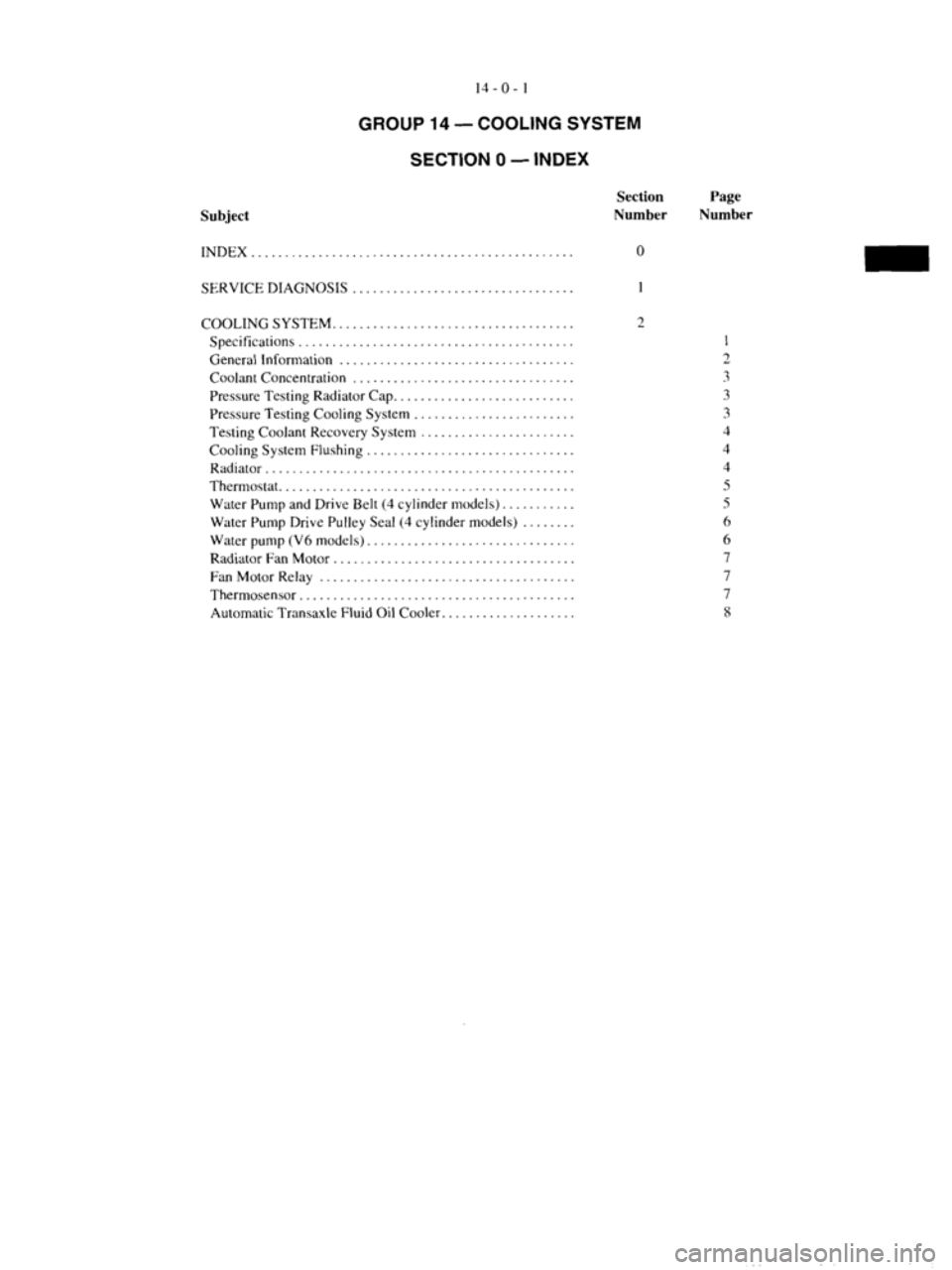 MITSUBISHI VERADA 1995  Workshop Manual 
