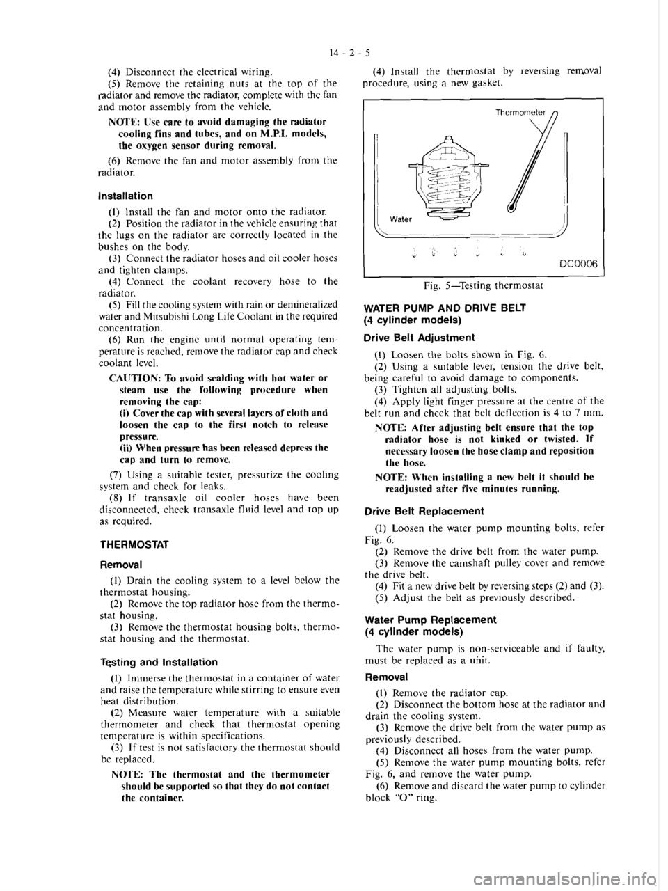 MITSUBISHI VERADA 1995  Workshop Manual 
