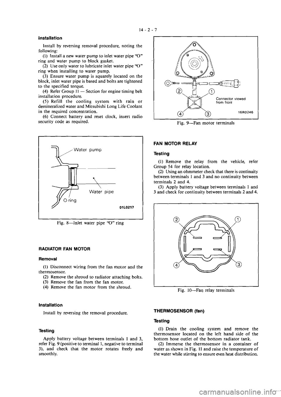 MITSUBISHI VERADA 1995  Workshop Manual 