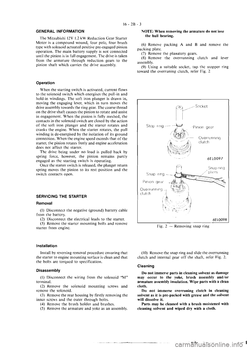 MITSUBISHI VERADA 1995  Workshop Manual 