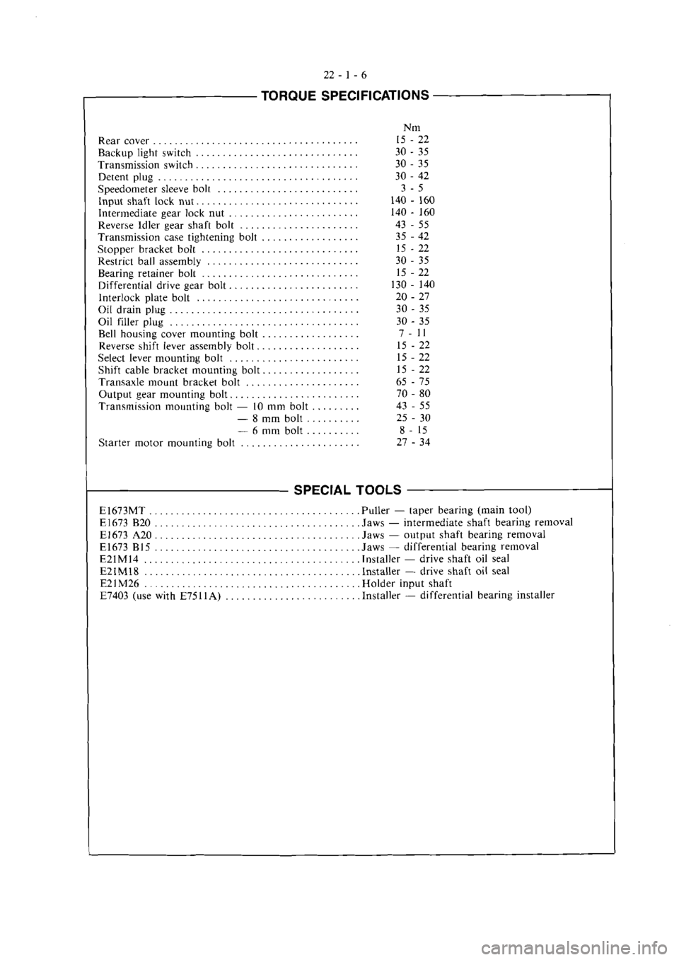 MITSUBISHI VERADA 1995  Workshop Manual 