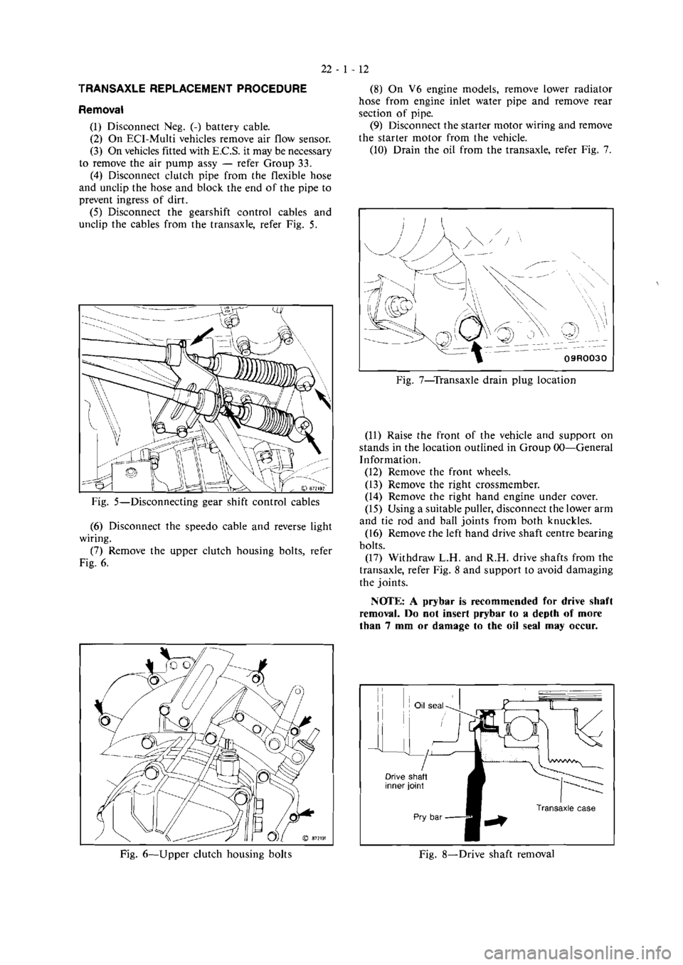 MITSUBISHI VERADA 1995  Workshop Manual 
