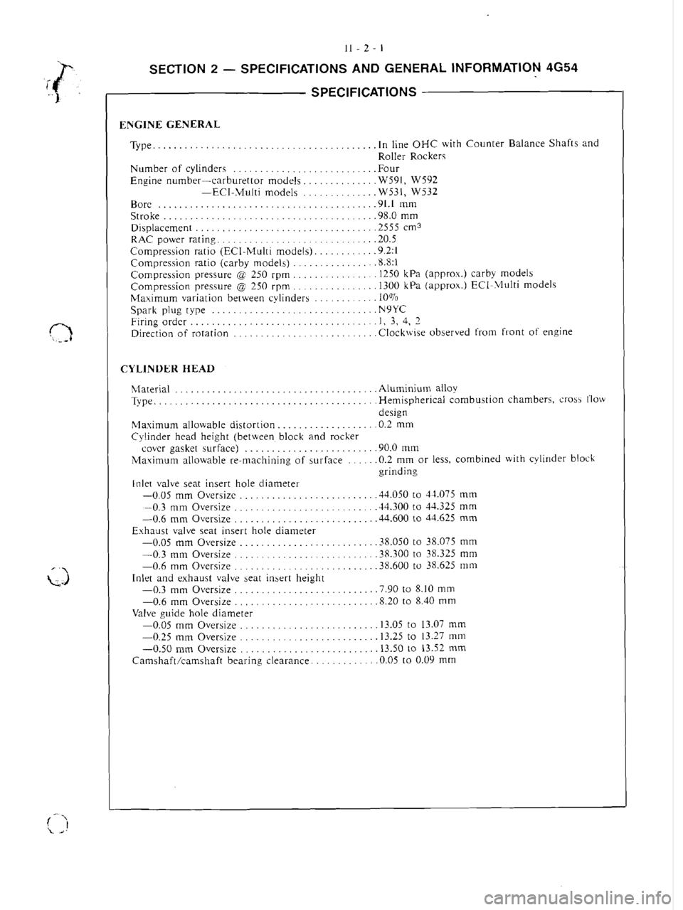 MITSUBISHI VERADA 1995  Workshop Manual 