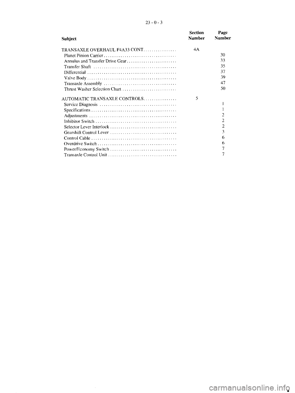 MITSUBISHI VERADA 1995  Workshop Manual 