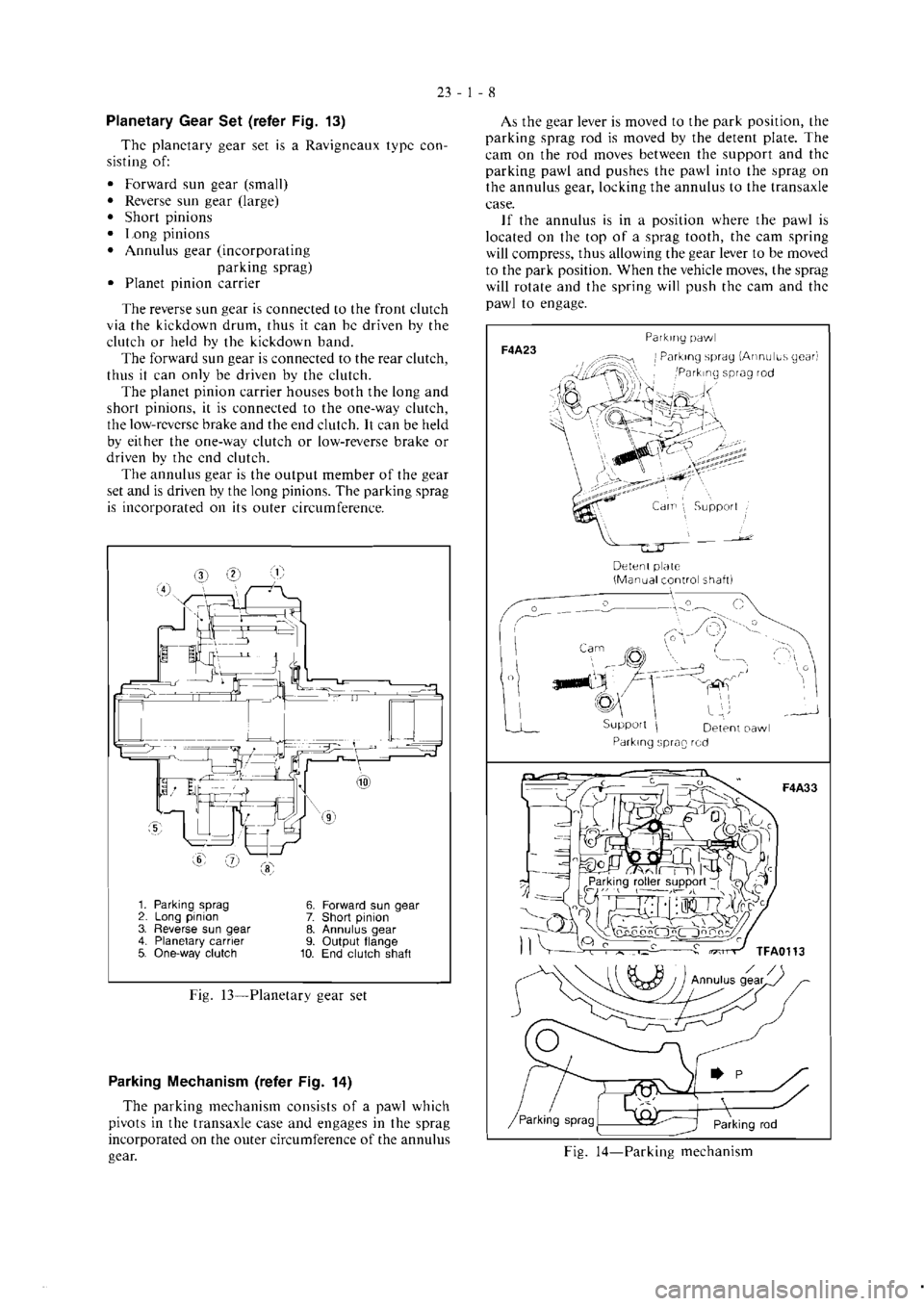 MITSUBISHI VERADA 1995  Workshop Manual 