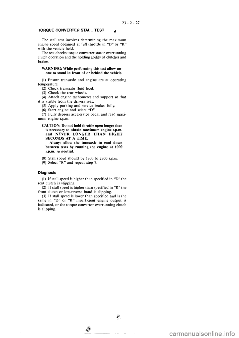 MITSUBISHI VERADA 1995  Workshop Manual 