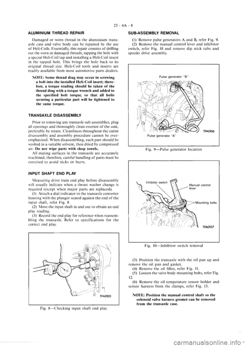 MITSUBISHI VERADA 1995  Workshop Manual 