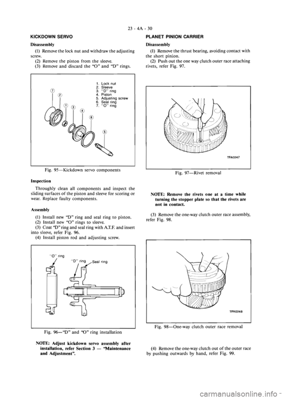 MITSUBISHI VERADA 1995  Workshop Manual 