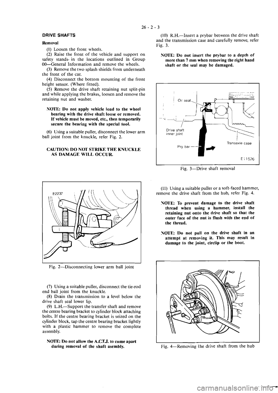 MITSUBISHI VERADA 1995  Workshop Manual 