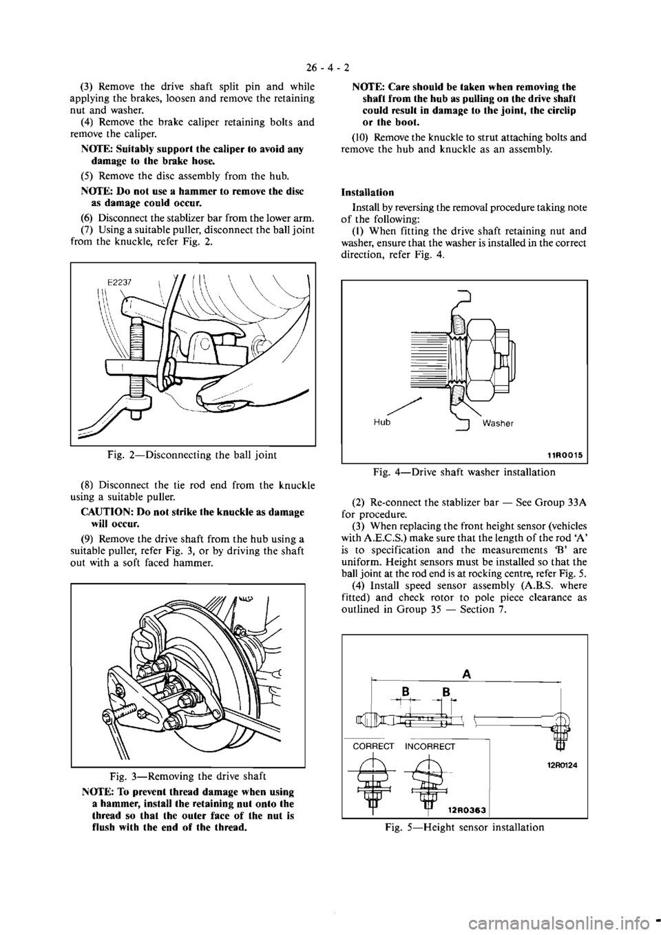 MITSUBISHI VERADA 1995  Workshop Manual 