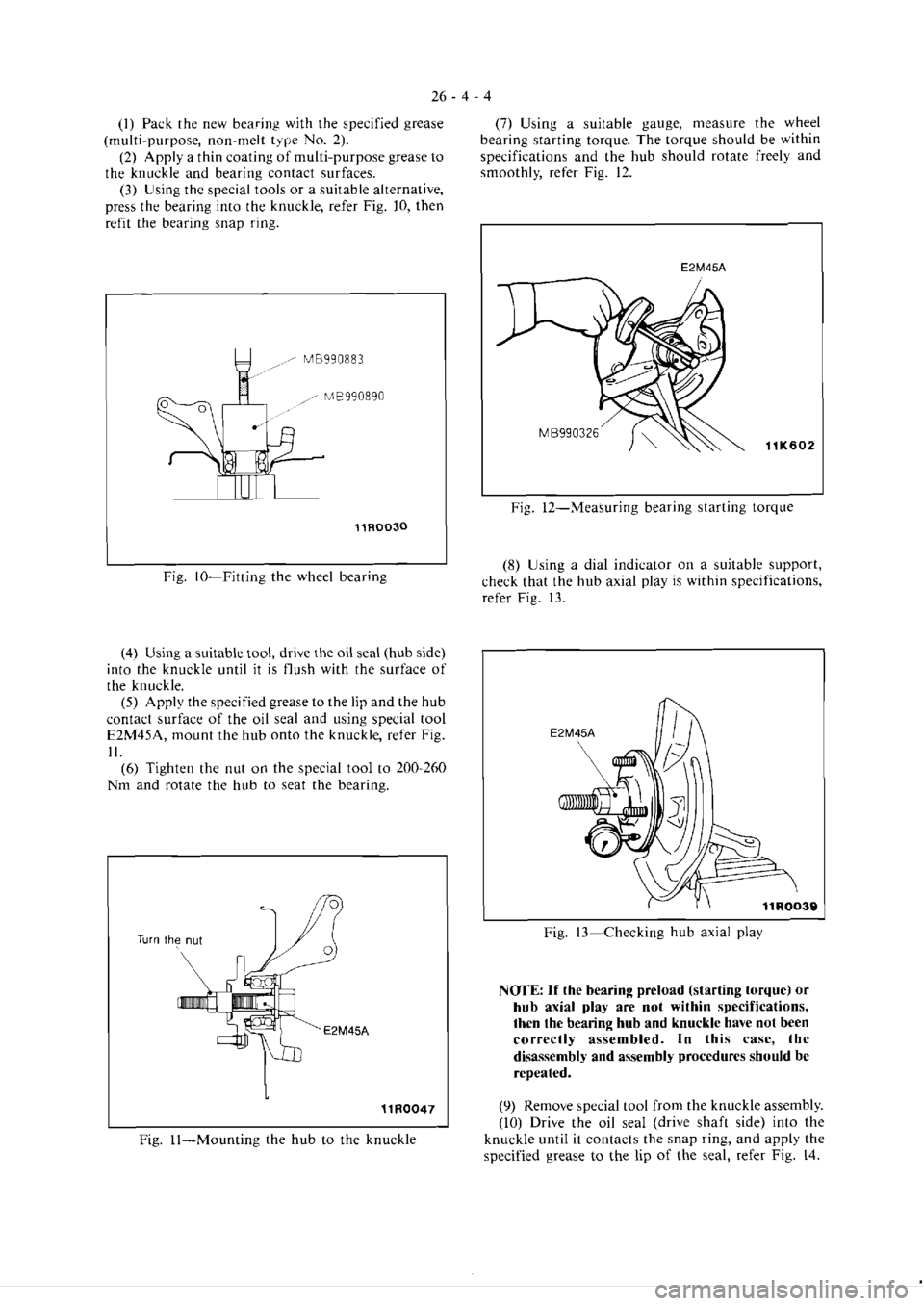 MITSUBISHI VERADA 1995  Workshop Manual 